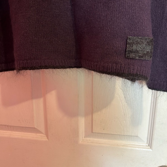 Moschino Jeans men's wool mohair blend turtleneck sweater - Picture 4 of 12